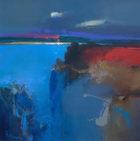 Pale Moon Rising By Peter Wileman Froi Rsma Frsa Abstract Landscape