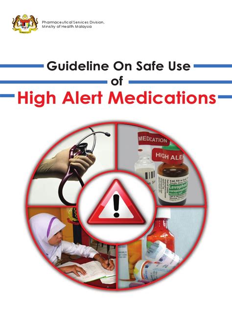 Guideline Safe Use High Alert Medication Pharmaceutical Drug Pharmacy