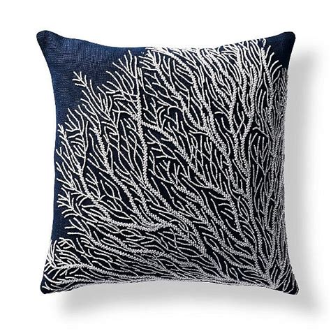 Nevis Beaded Coral Decorative Pillow With Images Coral Decorative