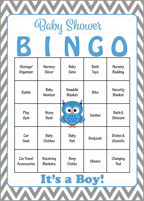 Free Printable Baby Shower Bingo Cards For Boy 29 Sets Of Free Baby