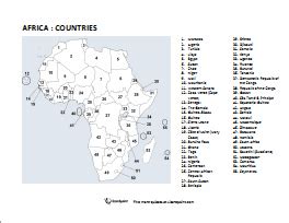 Africa make your own customized clickable map quiz of the countries in africa. Lizard Point Quizzes - Blank and Labeled Maps to print