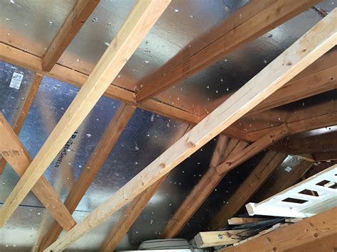 Roof rafters and ceiling joists shall be supported laterally to prevent rotations and lateral displacement when required by section 2306.7. repair - Can I raise a sagging shed roof by winching the ...