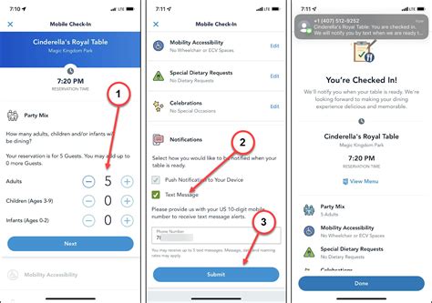 How To Make And Manage Dining Reservations In My Disney Experience App