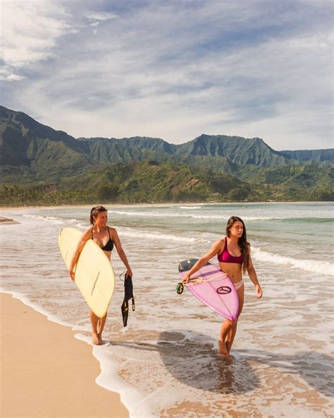 Hanalei Is A Hub For Kauai Surfing And The Stunning Coastal Landscape Makes Surfing Here An