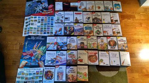 My Collated Sega Master System Game And Poster Collection Rretrogaming
