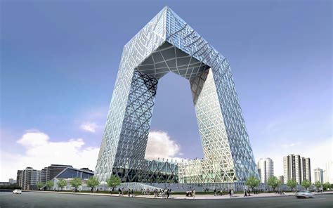 Unusual Building The Headquarters Of The Central Television Of China