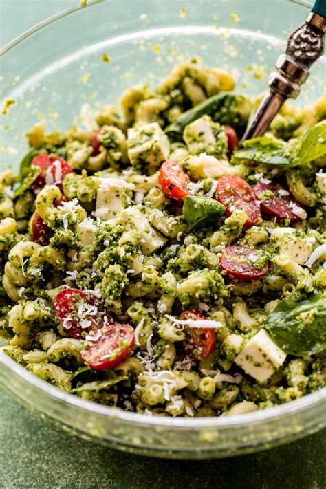 Kale Pesto Mozzarella Pasta Salad Sallys Baking Addiction