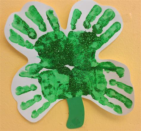 Preschool Ideas For 2 Year Olds St Patricks Day Handprint Rainbow