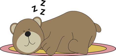 Bear Sleeping On A Rug Clip Art Bear Sleeping On A Rug