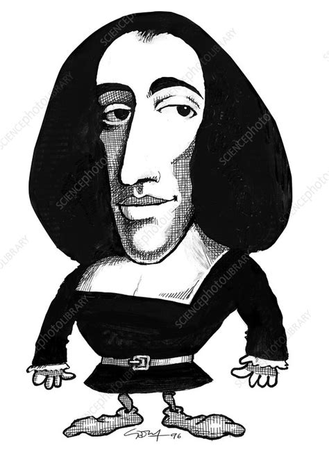 Baruch Spinoza Caricature Stock Image C0026130 Science Photo