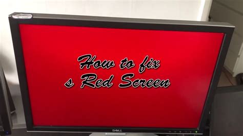 If your pc screen is zoomed in to a certain area, press and hold the control key and scroll down to zoom out. How to fix a Red Screen - YouTube