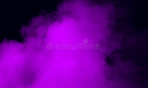 Abstract Purple Smoke Mist Fog On A Black Background Texture Design