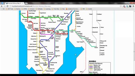 Mumbai Railway Map Mumbai Local Train Map Pdf Youtube