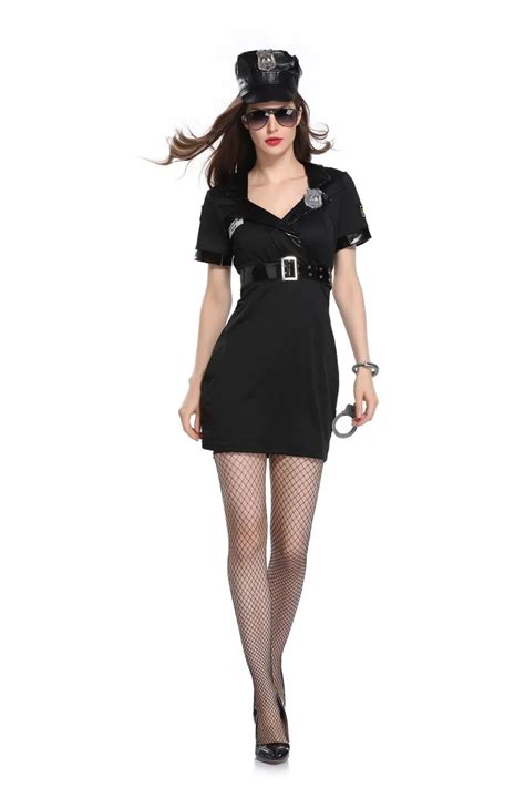Aliexpress Com Buy Sexy Female Cop Police Officer Uniform Policewomen Costume Halloween Adult