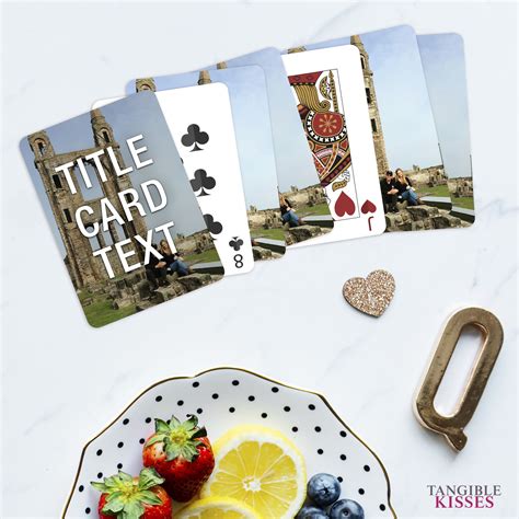 Custom Photo Deck Of Cards Your Photo Here Personalized Ts Custom
