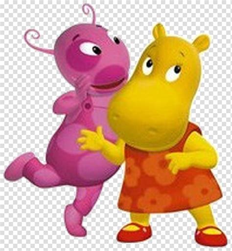 Backyardigans Revised Pink And Yellow Cartoon Characters Illustration