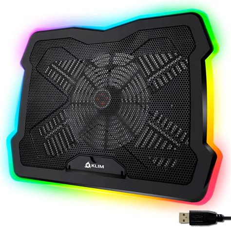 buy klim ultimate rgb laptop cooling pad with led rim gaming laptop cooler usb powered fan