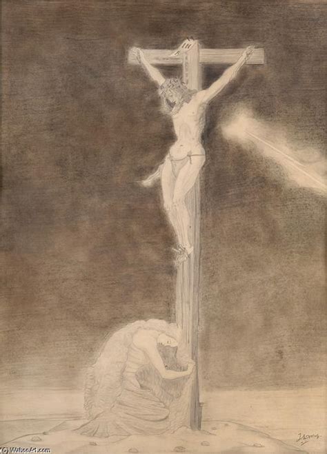 Paintings Reproductions Crucifixion 1928 By Jean Theodoor Toorop 1858