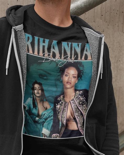 Vintage Rihanna T Shirt Unisex Heavy Cotton Tee Etsy