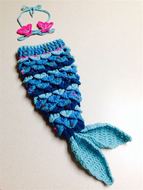 Crocheted Mermaid Tail And Shell Bikini Top By Tnetcreations 4500