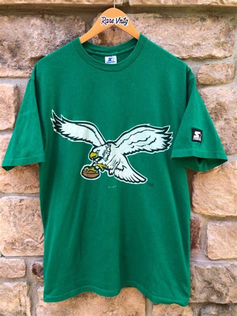 1994 Philadelphia Eagles Starter Double Sided Kelly Green Nfl T Shirt