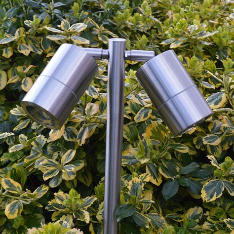 Elipta Pole Spot Duo Stainless Steel 12v Outdoor Spotlight