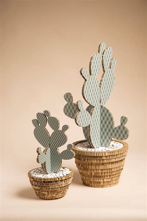 Grow A Collection Of Cardboard Cacti Cardboard Crafts Paper Crafts