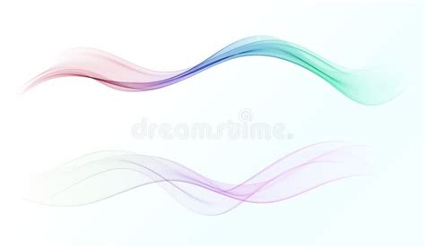 Flowing Waves Of Water Blue Abstract Background Vector Waves Wave Set