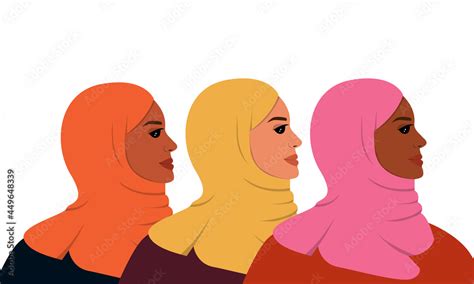 Three Arabian Women Are Standing Together Emirati Womens Day Greeting