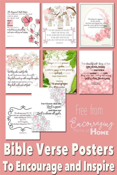 You'll find a variety of options to choose from. Free Printable Bible Verses to Encourage and Inspire Homeschool Moms