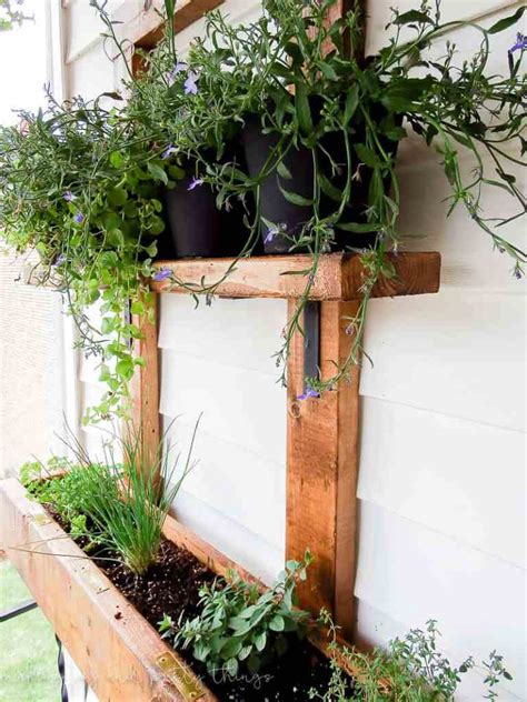 Diy Vertical Herb Garden And Planter 2x4 Challenge Making Joy And