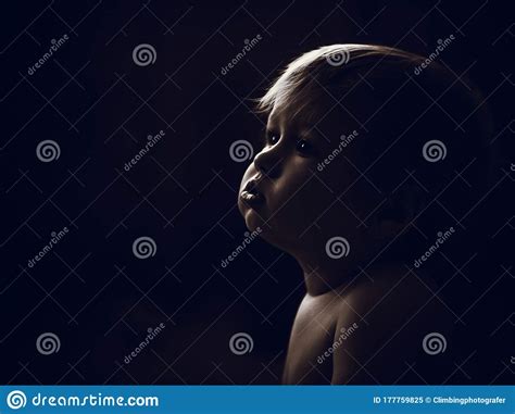 Frightened Baby Portrait Stock Image Image Of Expression 177759825