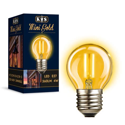 Mini Gold Led Leuchtmittel E27