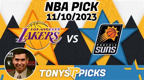 La Lakers Vs Phoenix Suns 11102023 Free Nba Picks And Predictions On