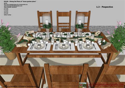 We did not find results for: home garden plans: DS100 - Dining Table Set Plans ...