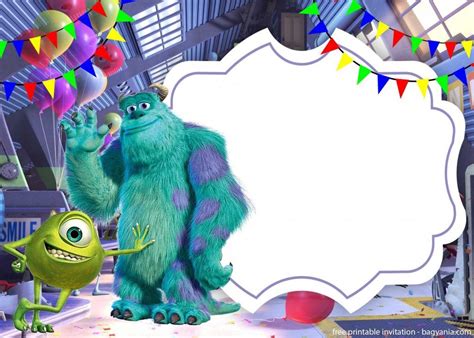 Monsters Inc Birthday Party Free Printables

