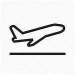 Icon Runway Flight Airplane Plane Airport Takeoff