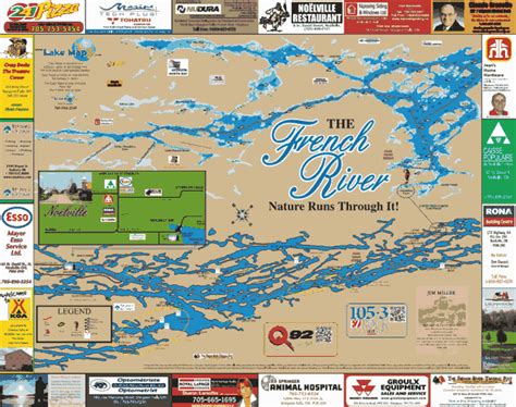 French River Ontario Lake Maps