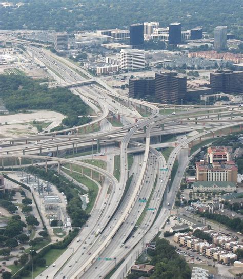 Dallas Fort Worth Freeways High Five Interchange Us 75 At Interstate