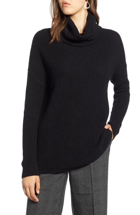 Halogen Oversized Turtleneck Tunic Sweater Regular Petite And Plus