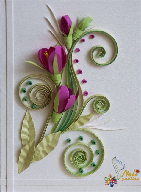 In this bundles, you'll find 8 separate flower images, 10 flower arrangements, 10 flower frames, and 7 floral wreaths. Neli Quilling Art: Quilling card-flower