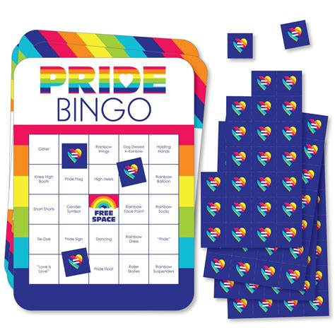 Love Is Love Gay Pride Bar Bingo Cards And Markers Lgbtq Etsy