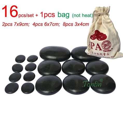 16pcs set new type basalt stone massager body massage stone set salon spa ce and rohs in massage
