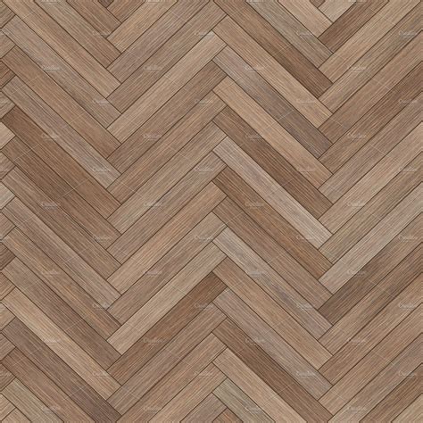 Seamless Wood Parquet Texture Herringbone Brown Custom Designed Textures ~ Creative Market