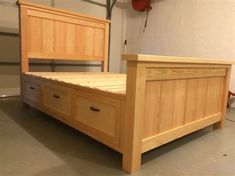 Farmhouse Storage Bed With Drawers Queen Ana White