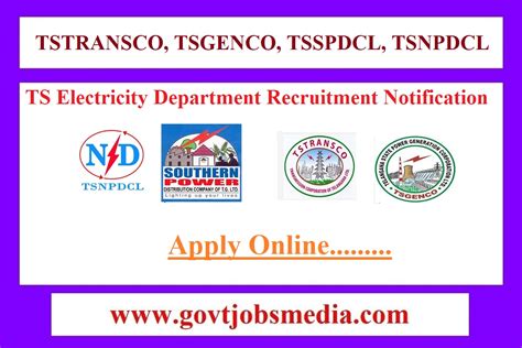 Ts Electricity Department Recruitment Notification Apply