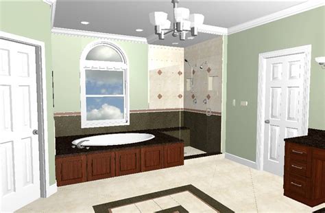 Bathroom Rendering Created In Chief Architect By Js Brown And Co