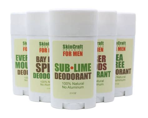 Organic Deodorant For Men W A Fresh Citrus Lime Scent No Baking Soda