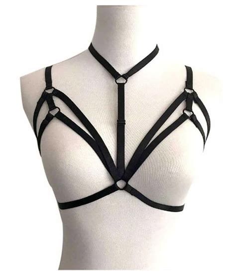 Buy Women Harness Bra Elastic Cage Bra Sexy Strappy Hollow Out Bra Bustier Cloth Online At Best