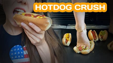 Feet Food Crush Hotdog Youtube